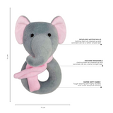 Ring Rattle - Pink Elephant