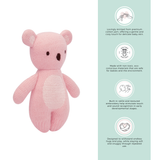 Abracadabra Milo the Teddy Knitted Toy - Pink