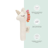 Abracadabra Organic Hand Rattle – Unicorn (White)