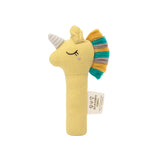 Abracadabra Organic Hand Rattle – Unicorn (Yellow)