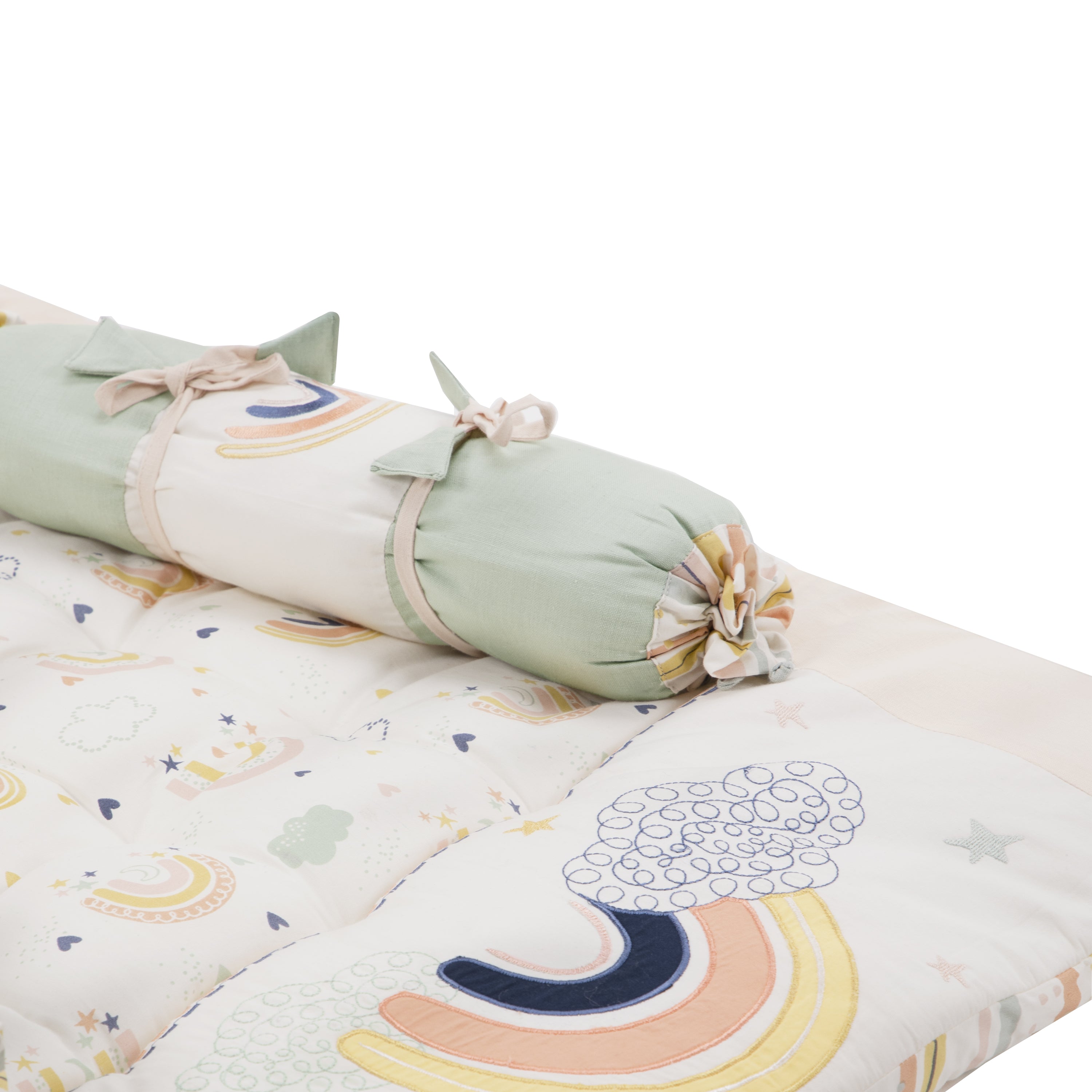 Abracadabra Gadda Set with two bolsters Rainbow