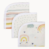 Abracadabra Muslin Wipes (Set of 3) - Rainbow