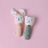 Abracadabra Hand Rattle - Bunny Pink