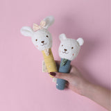 Abracadabra Hand Rattle - Bunny Yellow