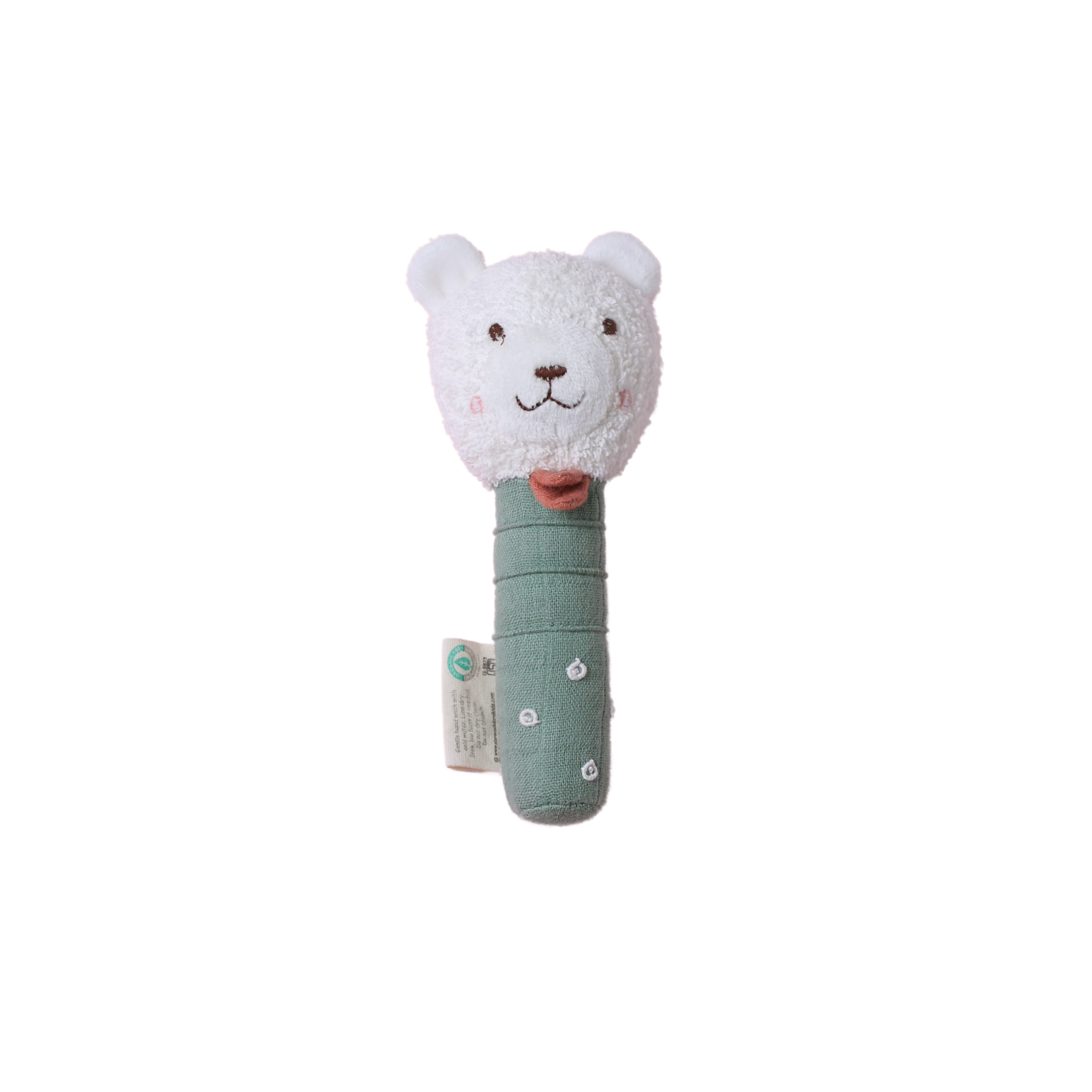 Green Babby Rattle Green Bear Hand Rattle – Soft Baby Rattle Toy | Abracadabra
