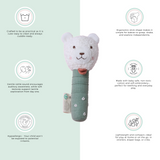 Abracadabra Hand Rattle - Bear Green