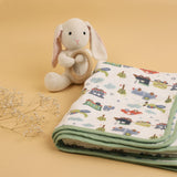 Abracadabra Reversible Muslin Blanket - Transport