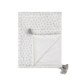 Abracadabra Reversible White Cloud Soft Luxe Blanket - Stars