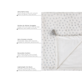 Abracadabra Reversible White Cloud Soft Luxe Blanket - Stars