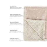 Abracadabra Reversible Beige Shooting Star Luxe Blanket