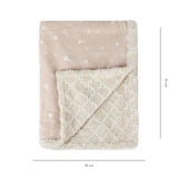 Abracadabra Reversible Beige Shooting Star Luxe Blanket