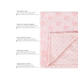 Abracadabra Pink Rose Bloom Luxe Blanket