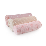 Abracadabra Pink Rose Bloom Luxe Blanket