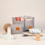 Abracadabra Everyday Essentials Diaper Bag - Misty Grey