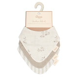 Crane Baby Bandana Bib Set - Avery Bunny