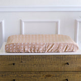 Crane Baby Quilted Change Pad Cover - Ezra Copper Dash