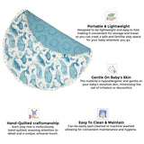 Crane Baby Quilted Playmat - Caspian Whale