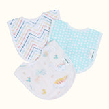 Abracadabra Muslin Bibs - D for Dino