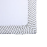 Abracadabra fitted sheet (60 cm x 120 cm) Grey Stripe