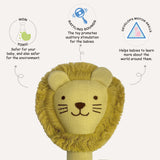 Abracadabra Organics Collectible Face Rattle Lion