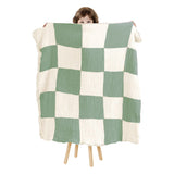 Abracadabra Organic Muslin Patchwork Blanket - Green