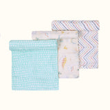 Abracadabra Muslin Swaddles (Set of 3) - D for Dino