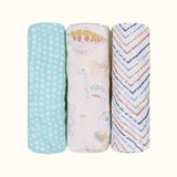 Abracadabra Muslin Swaddles (Set of 3) - D for Dino